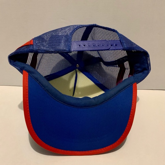 Vintage Strescon 3 Stripe Mesh Trucker Snapback Hat - Picture 3 of 3